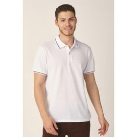 Alexandergardi E21-8103 Beyaz Regular Fit Polo Yaka Erkek T-Shirt