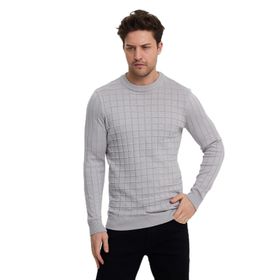 Alexandergardi E23-6714 Bisiklet Yaka Gri Erkek Kazak