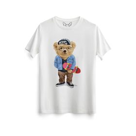 Alfa 94228 Stay Cool Tedy Bear Beyaz Kadın T-shirt
