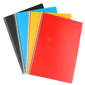 Alfa A4 Spiralli Plastik Kapak 72 Yaprak Çizgili Defter