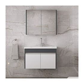 Alfa Banyo Visente-Ea 80 cm Banyo Dolabı Takımı