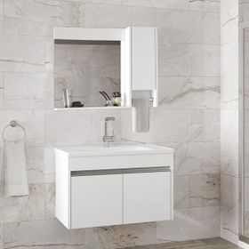 Alfa Banyo Visente-Oa 80 cm Banyo Dolabı Takımı