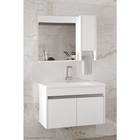 Alfa Banyo Visente-Oa 80 cm Banyo Dolabı Takımı