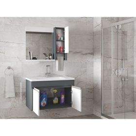 Alfa Banyo Visente-Oa 80 cm Beyaz Banyo Dolabı Takımı