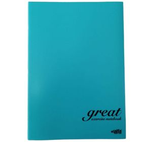 Alfa Çizgili 100 Yaprak Plastik Kapak A4 Boy Mavi Defter