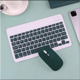 Alfa MEC Apple iPad Air 4/5. Nesil 10.9 Uyumlu Yeşil Kablosuz Bluetooth Klavye-Mouse