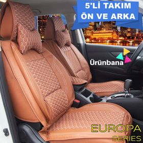 Alfa Romeo 155 Deri Kapitone Bej Oto Koltuk Minderi