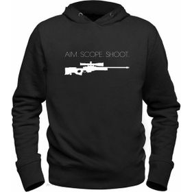 Alfa Tshirt Csgo Awp Siyah Kapşonlu Erkek Sweatshirt