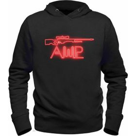 Alfa Tshirt Csgo Kırmızı Awp Siyah Kapşonlu Erkek Sweatshirt