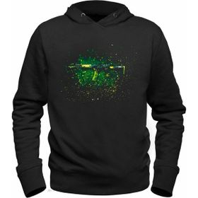 Alfa Tshirt Csgo M4A1 Siyah Kapşonlu Erkek Sweatshirt