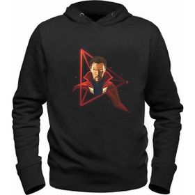 Alfa Tshirt Doctor Strange Siyah Kapşonlu Erkek Sweatshirt