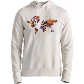 Alfa Tshirt Dünya Haritası Ekru Erkek Sweatshirt