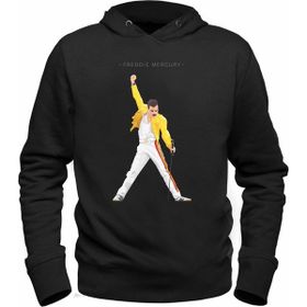 Alfa Tshirt Freddie Mercury Bohemian Rhapsody Siyah Kapşonlu Erkek Sweatshirt