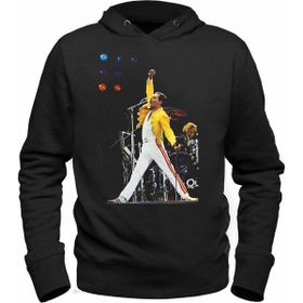 Alfa Tshirt Freddie Mercury Bohemian Rhapsody Siyah Kapşonlu Erkek Sweatshirt