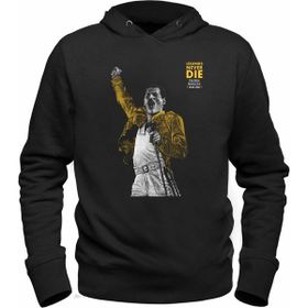 Alfa Tshirt Freddie Mercury Bohemian Rhapsody Siyah Kapşonlu Erkek Sweatshirt