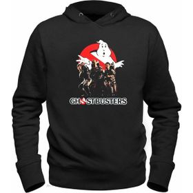 Alfa Tshirt Ghostbusters-Hayalet Avcıları Siyah Kapşonlu Erkek Sweatshirt