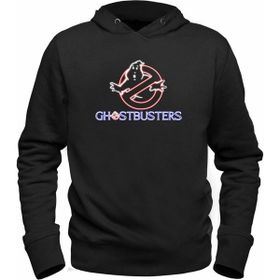 Alfa Tshirt Ghostbusters-Hayalet Avcıları Siyah Kapşonlu Erkek Sweatshirt