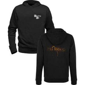 Alfa Tshirt Heinsenberg-Breaking Bad Siyah Ön Arka Baskılı Erkek Sweatshirt