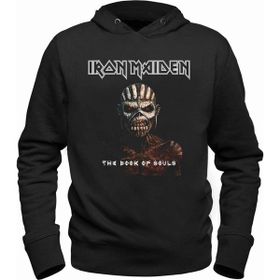 Alfa Tshirt Iron Maiden Siyah Kapşonlu Erkek Sweatshirt