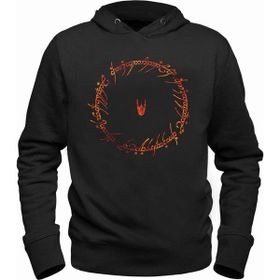 Alfa Tshirt Lord Of The Rings Siyah Kapşonlu Erkek Sweatshirt