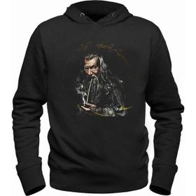 Alfa Tshirt Lord Of The Rings Siyah Kapşonlu Erkek Sweatshirt