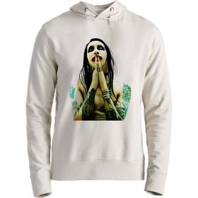 Alfa Tshirt Marilyn Manson Ekru Erkek Sweatshirt