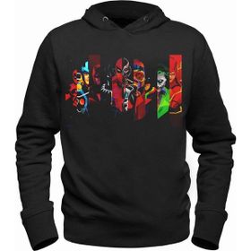 Alfa Tshirt Marvel Siyah Erkek Sweatshirt