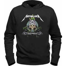 Alfa Tshirt Metallica Kapşonlu Siyah Erkek Sweatshirt