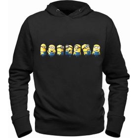 Alfa Tshirt Minions Siyah Erkek Sweatshirt