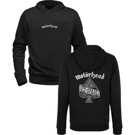Alfa Tshirt Motörhead Baskılı Siyah Ön Arka Baskılı Erkek Sweatshirt