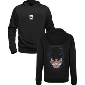 Alfa Tshirt Mr.Robot Baskılı Siyah Ön Arka Baskılı Erkek Sweatshirt