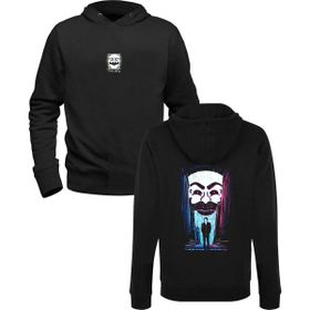 Alfa Tshirt Mr.Robot Baskılı Siyah Ön Arka Baskılı Erkek Sweatshirt