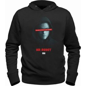 Alfa Tshirt Mr.Robot Siyah Erkek Sweatshirt
