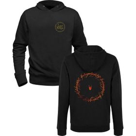 Alfa Tshirt Of The Rings Siyah Ön Arka Baskılı Erkek Sweatshirt
