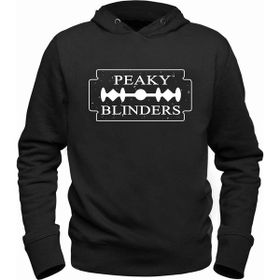 Alfa Tshirt Peaky Blinders Siyah Kapşonlu Erkek Sweatshirt