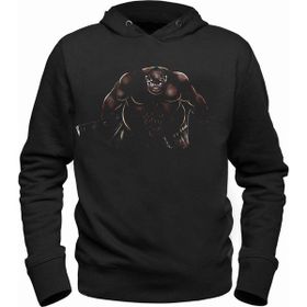 Alfa Tshirt Pudge Meat Hook Siyah Kapşonlu Siyah Erkek Sweatshirt