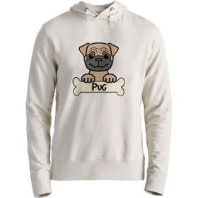 Alfa Tshirt Pug Ekru Erkek Sweatshirt