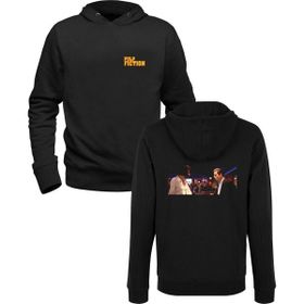 Alfa Tshirt Pulp Fiction Baskılı Ön Arka Baskılı Siyah Erkek Sweatshirt