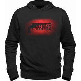 Alfa Tshirt Red Dead Redemptio Siyah Kapşonlu Siyah Erkek Sweatshirt