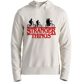 Alfa Tshirt Stranger Things Ekru Erkek Sweatshirt