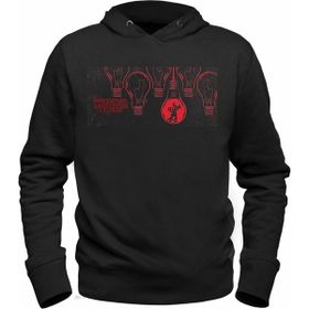 Alfa Tshirt Stranger Things Siyah Kapşonlu Siyah Erkek Sweatshirt