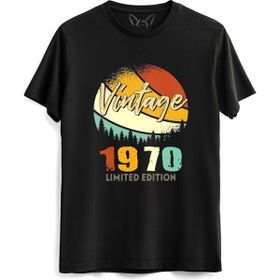 Alfa Tshirt Vintage 1970 Retro Siyah Erkek T-shirt