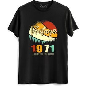 Alfa Tshirt Vintage 1971 Retro Siyah Erkek T-shirt