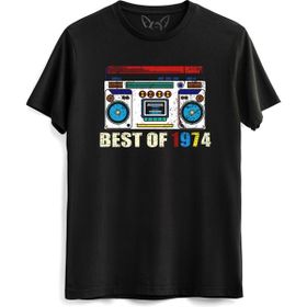 Alfa Tshirt Vintage 1974 Best Of Tape Kısa Kollu Siyah Erkek T-shirt