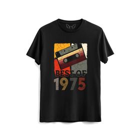 Alfa Tshirt Vintage 1975 Best Of Siyah Erkek T-shirt