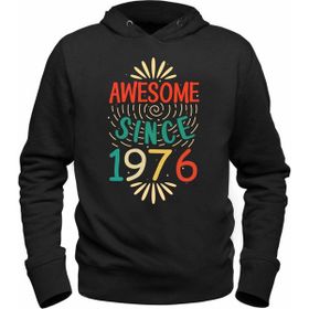 Alfa Tshirt Vintage 1976 Awesome Siyah Erkek T-shirt