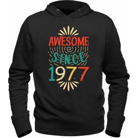 Alfa Tshirt Vintage 1977 Awesome Siyah Erkek T-shirt
