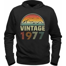 Alfa Tshirt Vintage 1977 Eskitme Kısa Kollu Siyah Erkek T-shirt