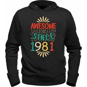 Alfa Tshirt Vintage 1981 Awesome Siyah Erkek T-shirt