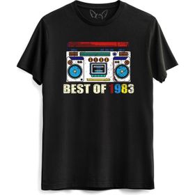 Alfa Tshirt Vintage 1983 Best Of Tape Siyah Erkek T-shirt